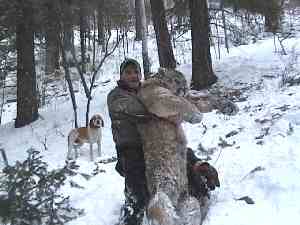 Eric with record cougar, February 1, 2007